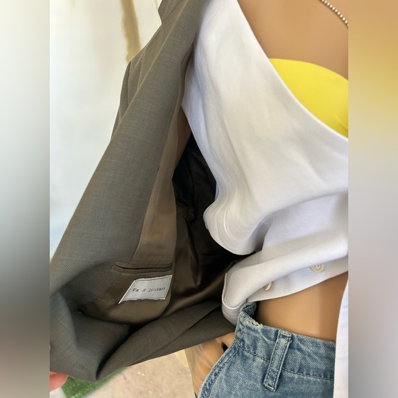 Blazer, Green, Oversized, - Picture 5 of 12